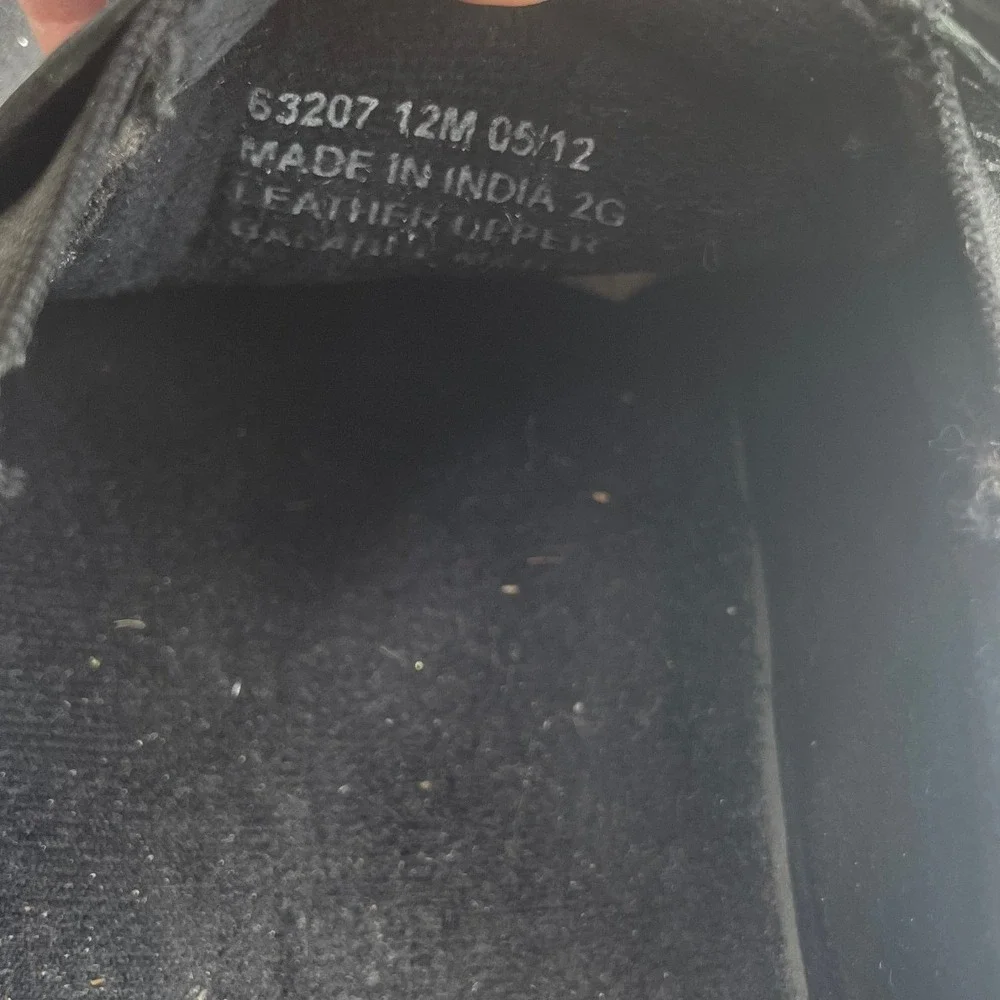 Clarks black leather